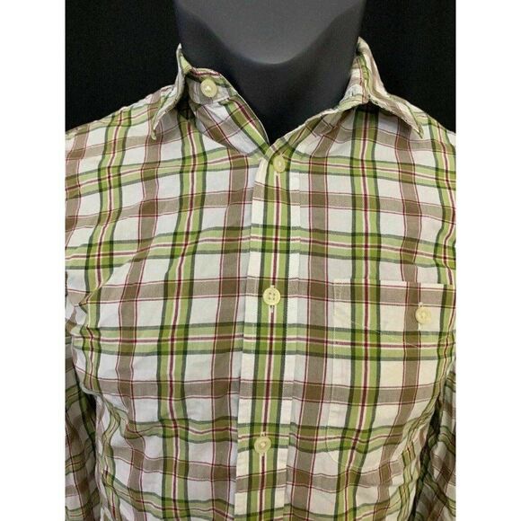 Banana Republic Plaid Long Sleeve shirt top - Picture 2 of 7